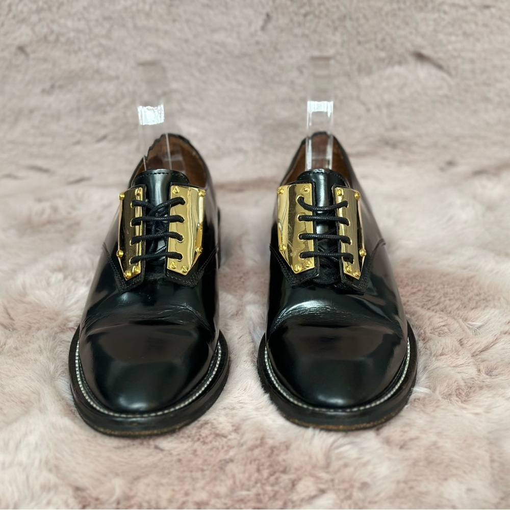 SANDRO LEATHER LACEUP SHOES